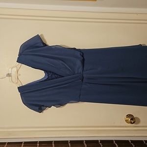 Blue long dress